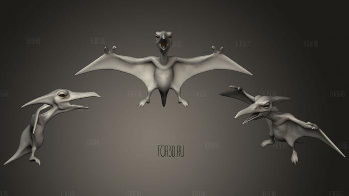 Pterodactyl stl model for CNC